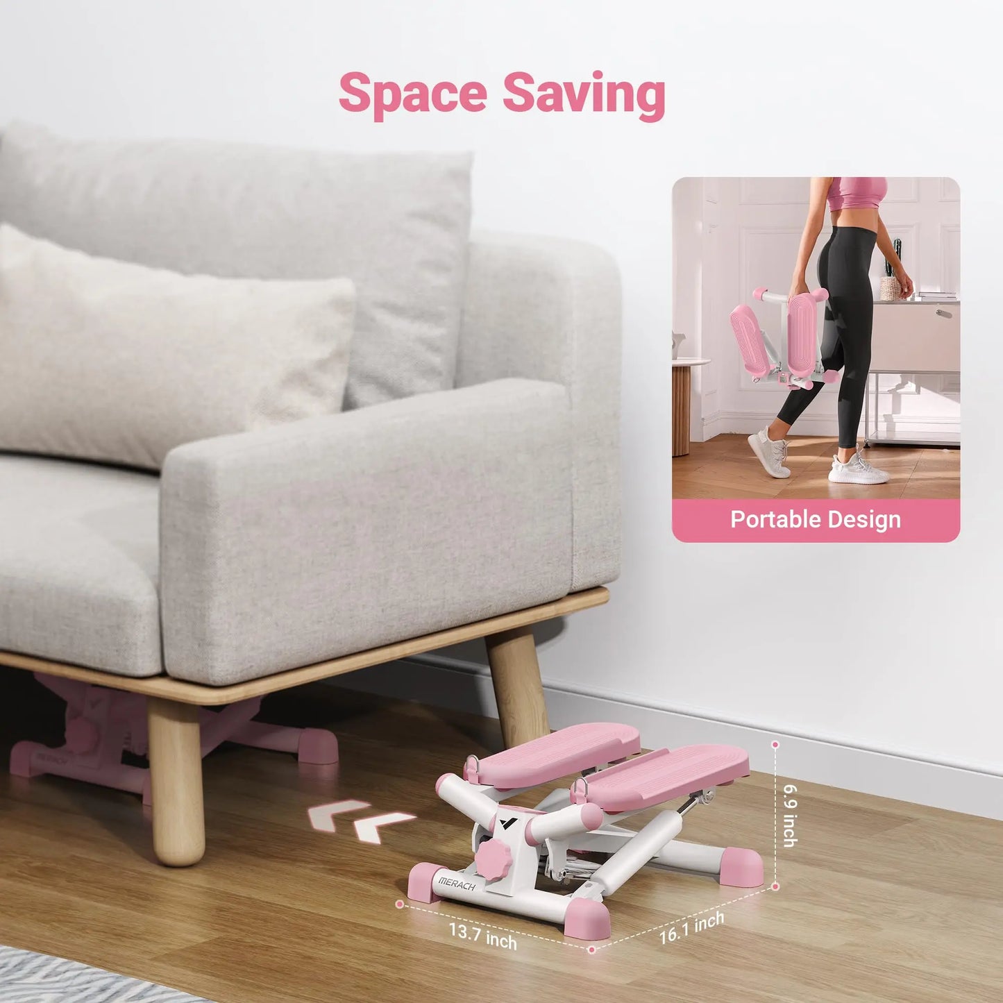 Stair Stepper with Resistance Band