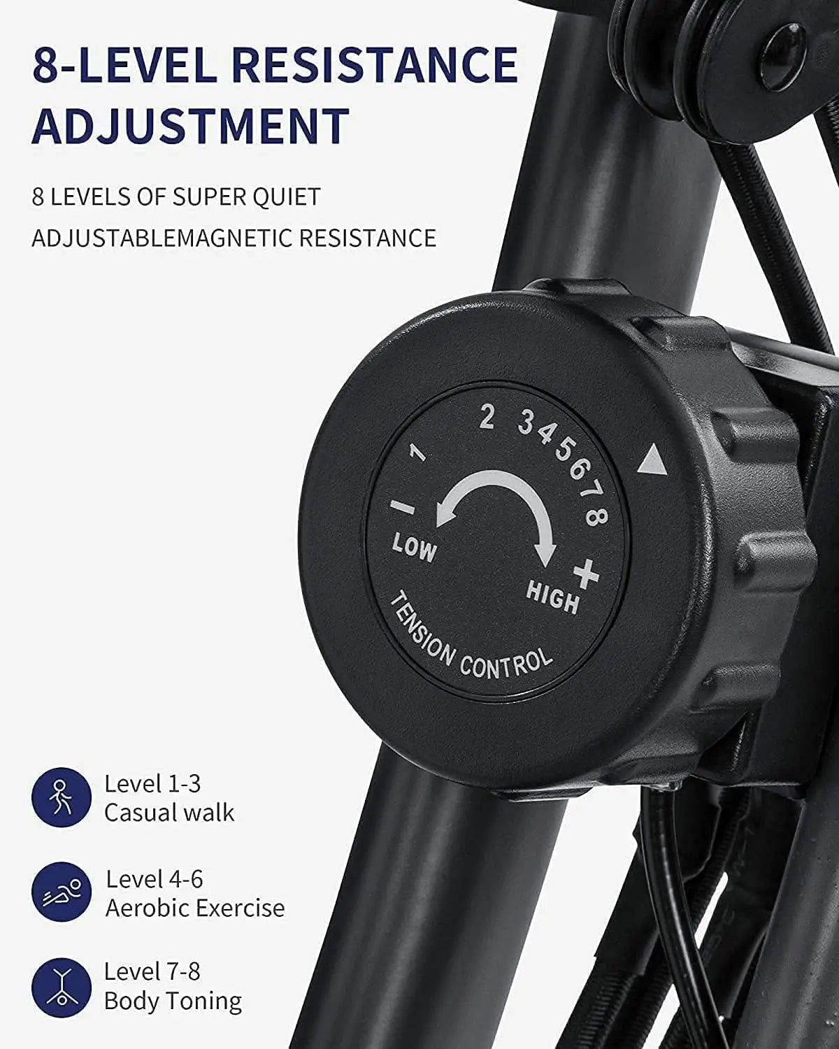 Upright Stationary Bike With Pulse Sensor