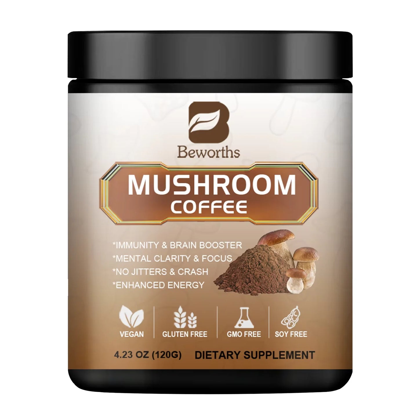 250G Mushroom Coffee Mixed Reishi & Lion's Mane Mushrooms
