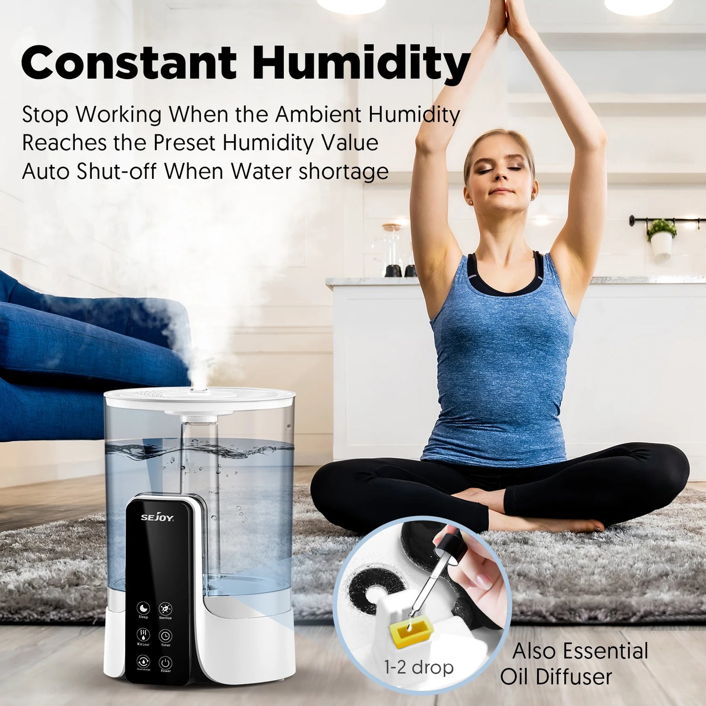 6L Air Humidifier Professional Large Capacity