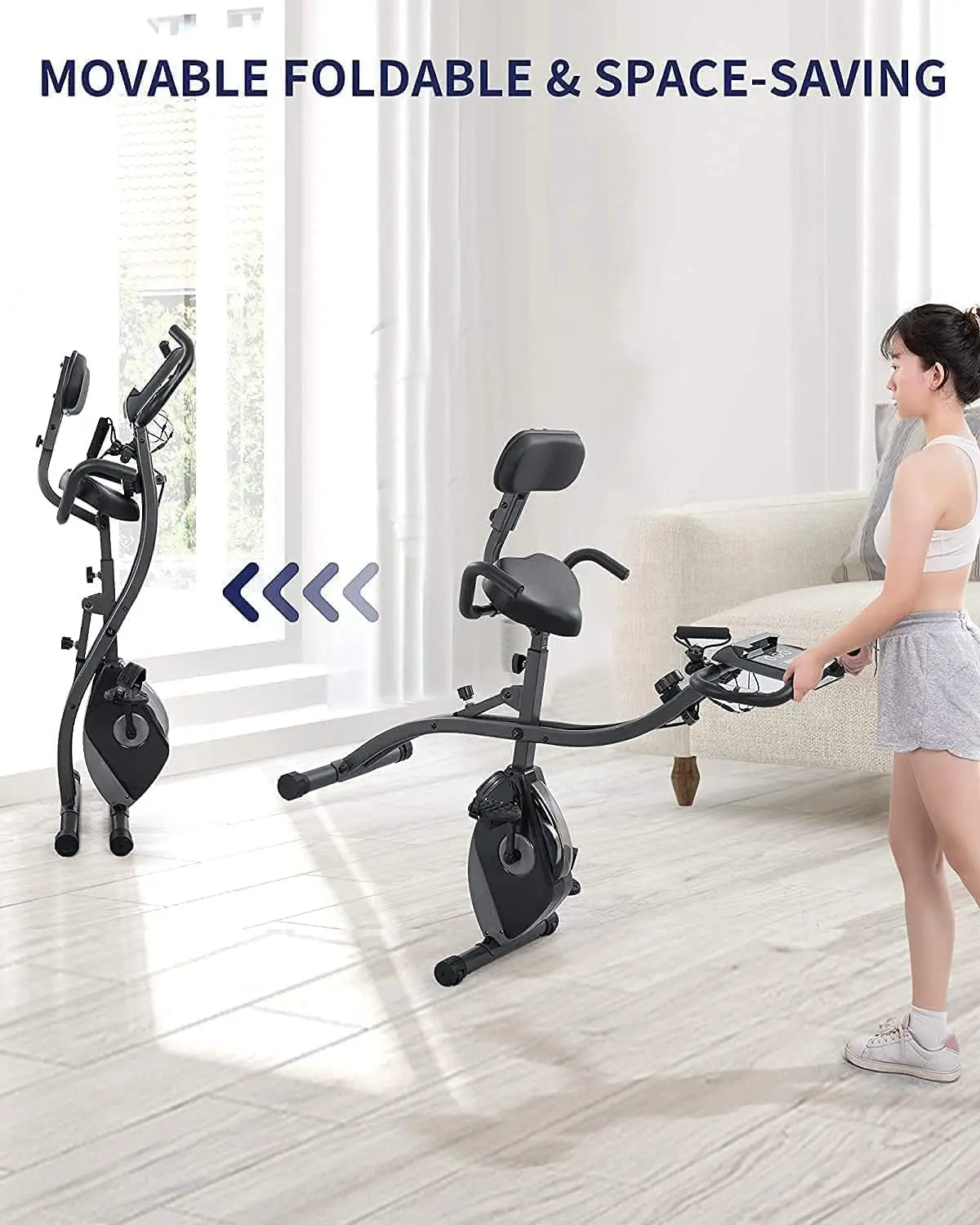 Upright Stationary Bike With Pulse Sensor