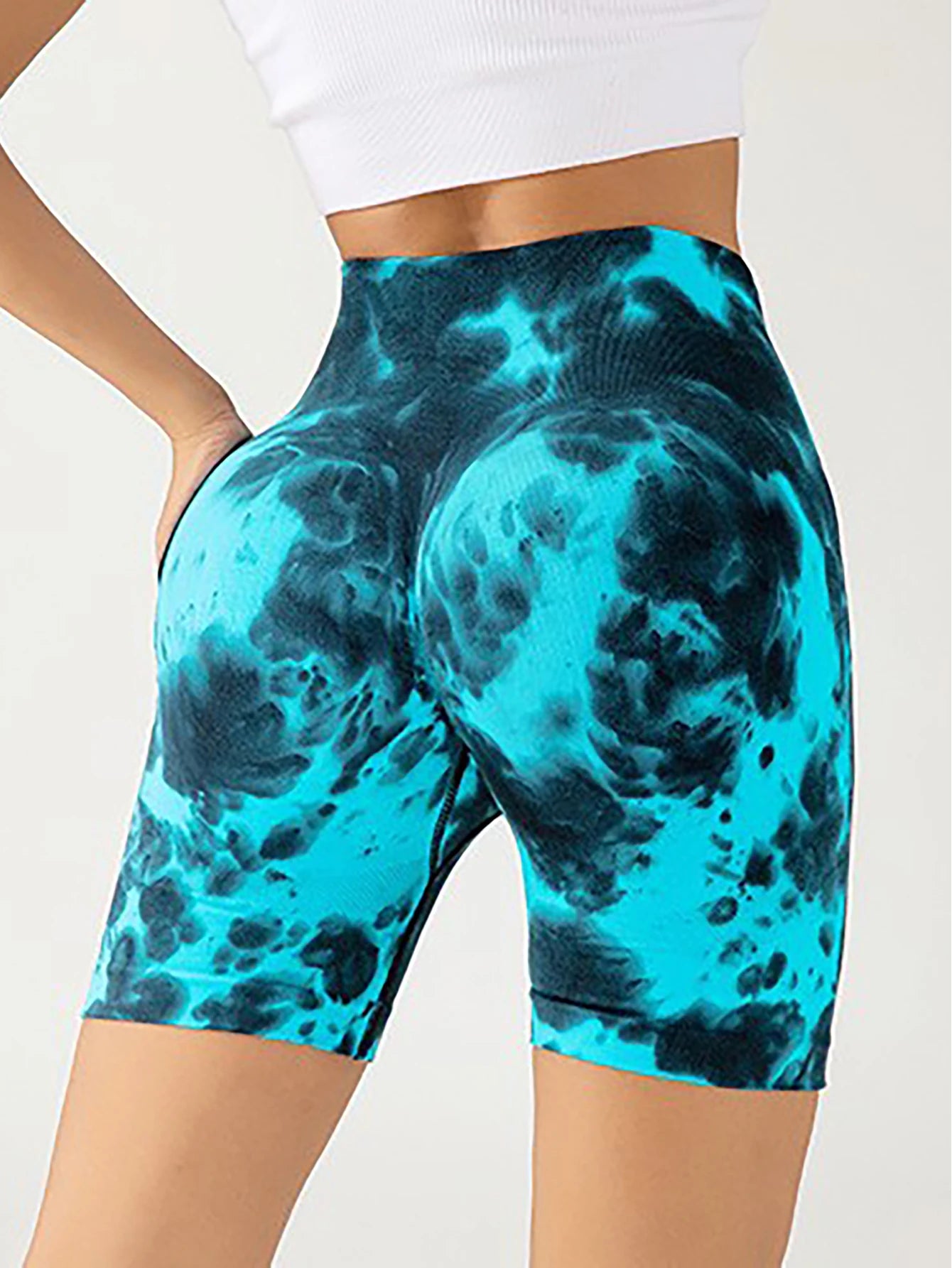 Tie-Dye Yoga Shorts