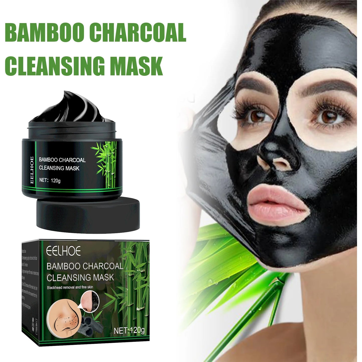 Charcoal Face Strips and Oil Set