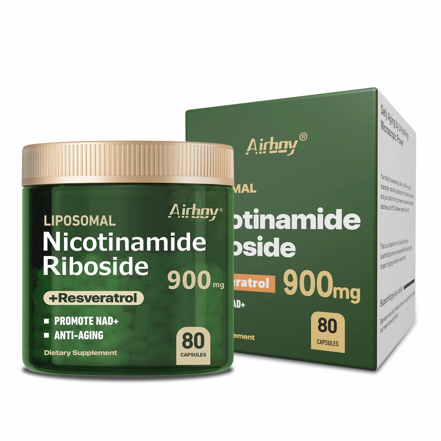 Nicotinamide Riboside + Resveratrol, High Purity NAD