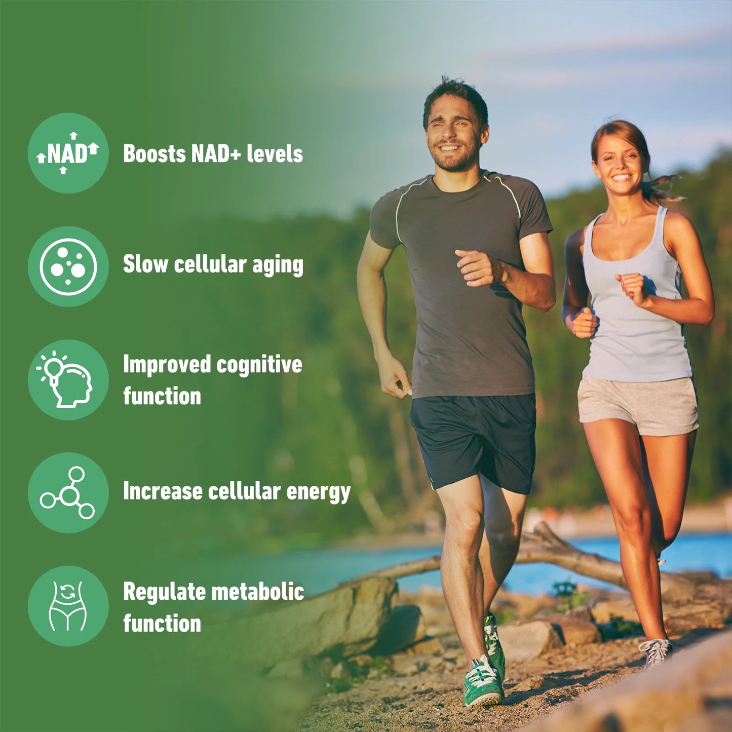 Nicotinamide Riboside + Resveratrol, High Purity NAD