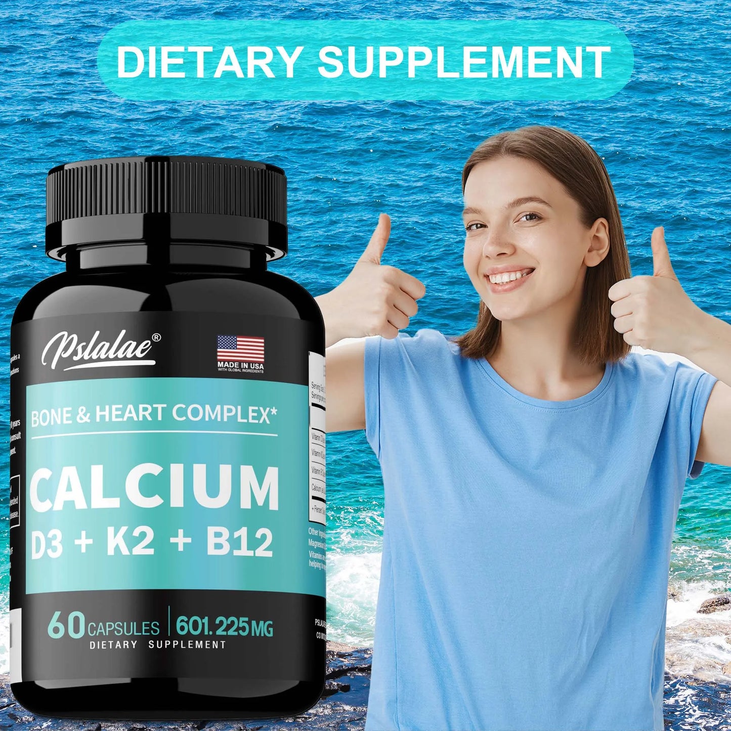4-in-1 Calcium Supplement - Bone & Heart Complex