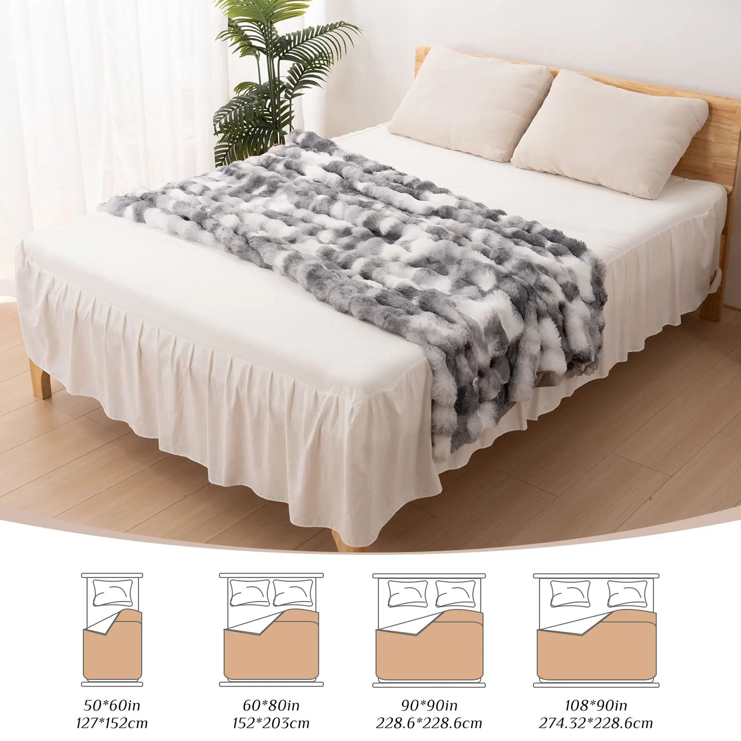 Faux Rabbit Fur Blanket