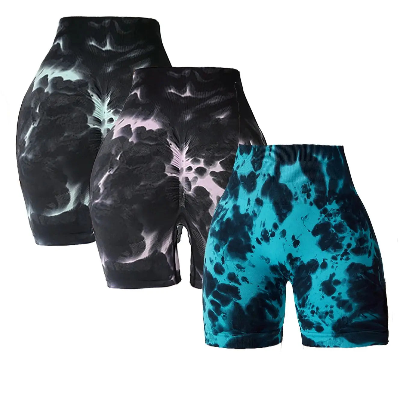 Tie-Dye Yoga Shorts